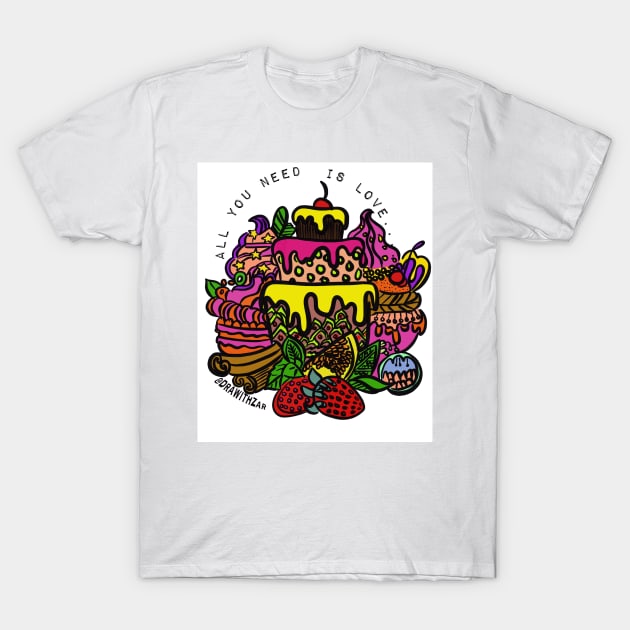 Sweetie cake T-Shirt by drawithzar0705